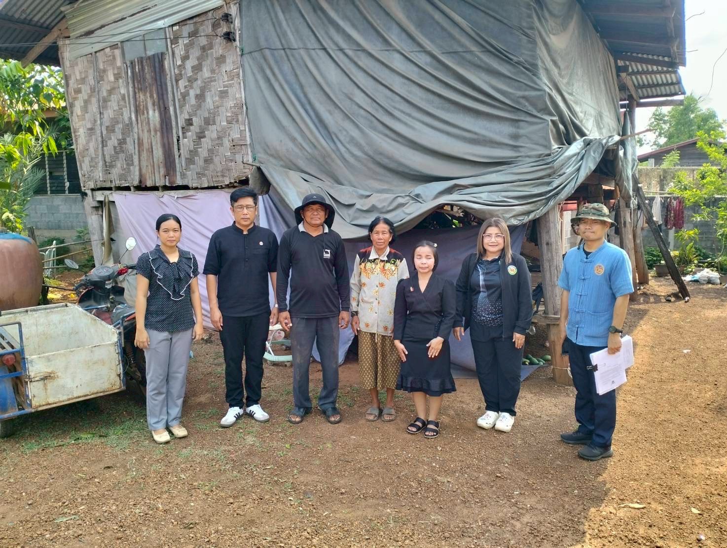 สำนักงานพัฒนาชุมชนอำเภอกุสุมาลย์ : ลงพื้นที่ติดตามการดำเนินก่อสร้าง “บ้านตุ้มโฮม ปันสุข พลังแห่งการแบ่งปัน สร้างชีวิตให้คนสกลนคร”