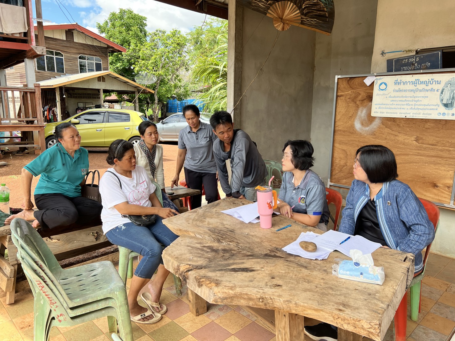 สำนักงานพัฒนาชุมชนอำเภอกุสุมาลย์ : ติดตามการดำเนินงานโครงการแก้ไขปัญหาความยากจน (กข.คจ.) และติดตามลูกหนี้ค้างชำระกองทุนพัฒนาบทบาทสตรี
