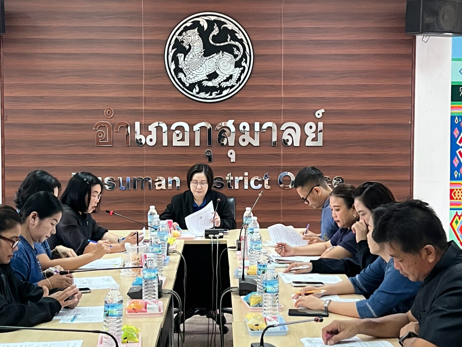 สำนักงานพัฒนาชุมชนอำเภอกุสุมาลย์ : จัดประชุมคณะคณะอนุกรรมการกลั่นกรองและติดตามการดำเนินงานกองทุนพัฒนาบทบาทสตรีระดับอำเภอ ครั้งที่ 5/2569