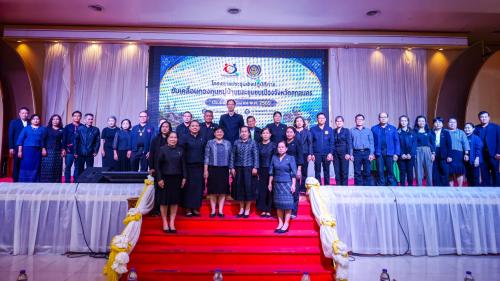 สำนักงานพัฒนาชุมชนอำเภอกุสุมาลย์ : ร่วมโครงการประชุมเชิงปฏิบัติการขับเคลื่อนกองทุนหมู่บ้านและชุมชนเมืองจังหวัดสกลนคร
