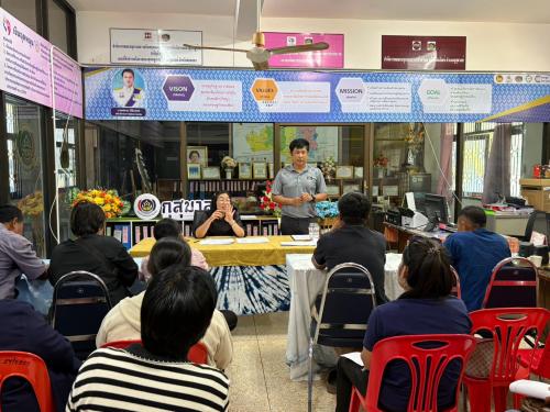 สำนักงานพัฒนาชุมชนอำเภอกุสุมาลย์ : ประชุมทบทวนคณะกรรมการขับเคลื่อนศูนย์เรียนรู้การพัฒนาคุณภาพชีวิตตามหลักทฤษฎีใหม่ ประยุกต์สู่ “โคก หนอง นา” อำเภอกุสุมาลย์